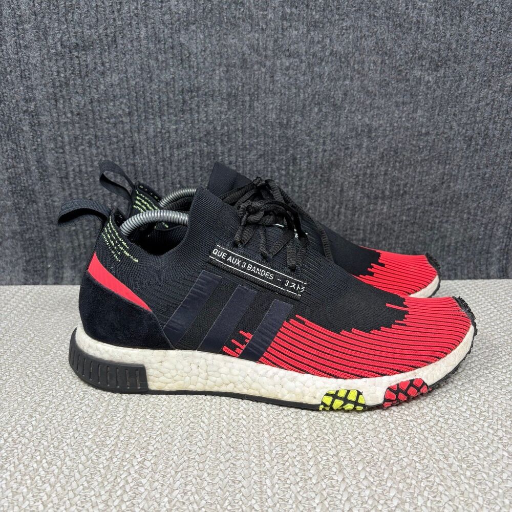 Adidas Originals NMD Racer Primeknit Solar Red Black Shoes Men’s 11 BD7728